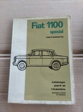 FIAT  1100 Special CATALOGO RICAMBI Parte Carrozzeria Originale 1962