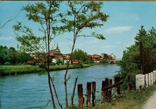 66743V  BELLA CARTOLINA RETRO ROVINATO CASSANO D' ADDA