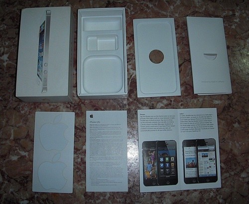Iphone white 16gb empty box - white,