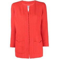 Chanel Giacca Donna Vintage  Col.  Rosso Taglia 40 FR