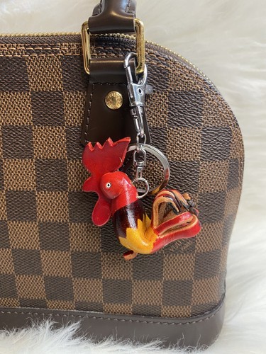 Ciondolo borsa gallo pelle - ciondolo,