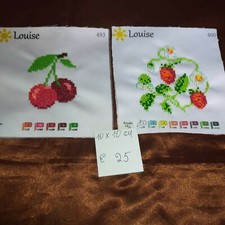 Quadri Ricamati  Con Le PERLINE   tema frutta 