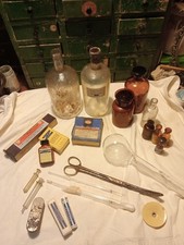 Lotto Bottigliette Farmacia Olio Di RicinoOggetti Medici Antichi