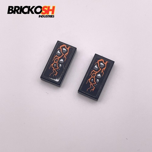 Lego 3069pb0390 tile 1x2 - lego, x2