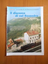 DIORAMA VAL ROSANDRA FERROVIA STAZIONE LINEA TRIESTE ERPELLE MODELLISMO TRENI