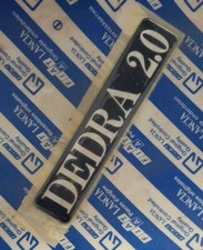 LANCIA "DEDRA 2.0" ORIGINALE STEMMA SIGLA LOGO TARGHETTA BADGE EMBLEMA FREGIO