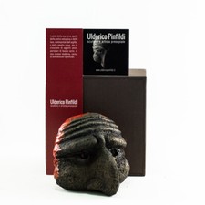 Maschera in smalto e argilla di Ulderico Pinfildi 10 cm