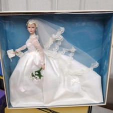 Barbie bambola 2011 Grace Kelly sposa pietra di seta etichetta oro da collezione