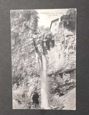 Cartolina Moltrasio (Lago di Como)- La Cascata.. Timbro Servizi Mobili. 1909
