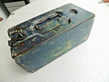 Vecchia scatola porta munizioni doppia latta usata ww2 MG 34/MG 42