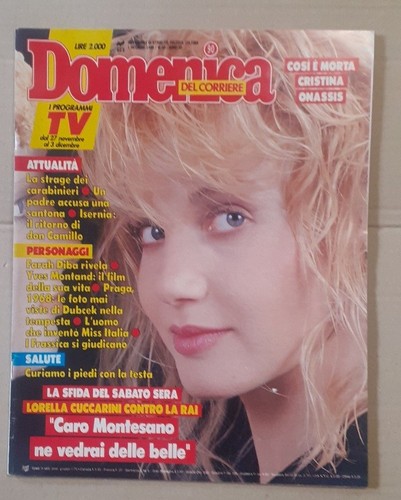 Rivista domenica corriere 1988 - domenica,