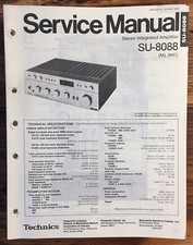 Technics SU-8088 Amplificatore Manuale di servizio *Originale*