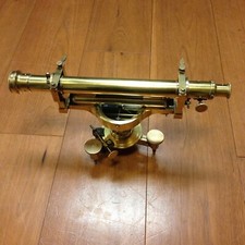 LIVELLA TOPOGRAFICA   Antique Theodolite Brass 