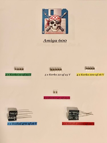 Amiga 600 kondensatoren - 🕹,