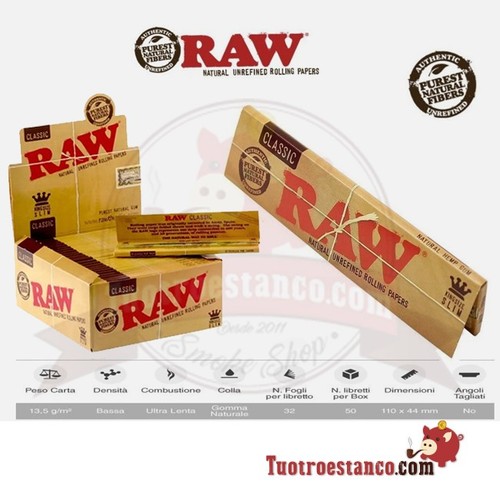 Raw cartine lunghe slim - cartine,
