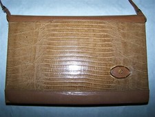 BORSA ELLEBI  LUXURY  LIZARD POCHETTE 100% ORIGINAL  MADE IN ITALY