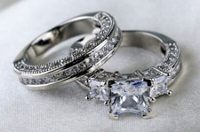 NOVITA':ANELLI SOLITARIO+VERETTA/RIVIERA BRILLANTE-FANCY mm.7, PLATINO/ACCIAIO !