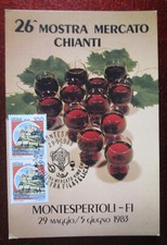 CARTOLINA COMMEMORATIVA  26^ MOSTRA MERCATO CHIANTI MONTESPERTOLI-FI 1983 (P146)