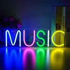 Neon Light Music Neon Sign For Wall Decor Lettere Colorate Neon Lights Sign