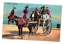 Carretto siciliano cartolina - carretto,