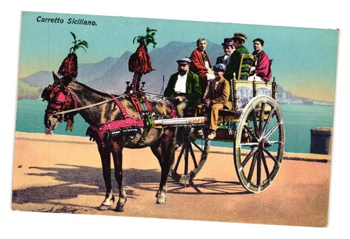 Carretto siciliano cartolina - siciliano,