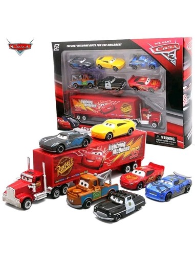 7pcs cars saetta mcqueen - 2,
