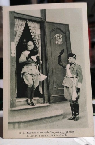 Ww1 fascismo cartolina visita - ww1,