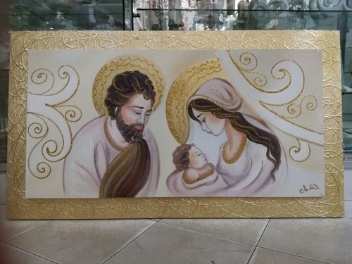 Quadro capezzale tela sacra - quadro, su