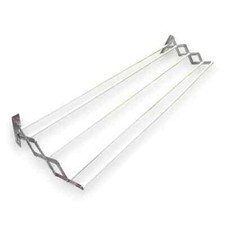 Stendibiancheria a pantografo da muro estensibile acciaio stecche plastificate