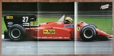 FERRARI 126C4 ALBORETO - F1 - FORMULA 1 - FERRARI TESTAROSSA - POSTER 60X29CM