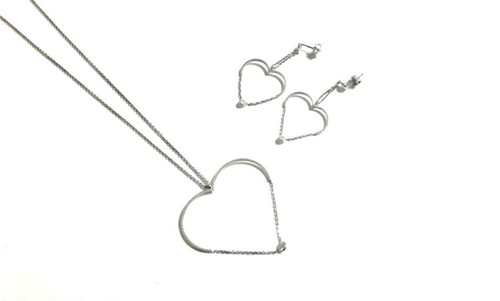 Completo collana orecchini - e,