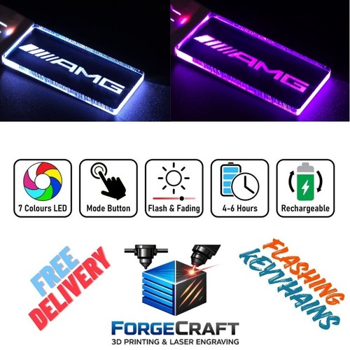 Amg led light keyring - amg,
