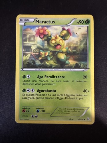 Carta pokemon maractus 124 - carta,