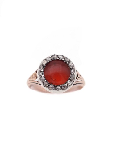 Antico anello corniola - , con