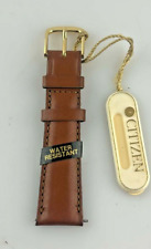 Cinturino Parziale Orologio Citizen 19mm Unisex Pelle Marrone Con Cuciture