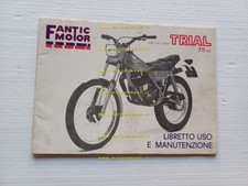 Fantic Motor Trial 75 manuale uso manutenzione libretto istruzioni originale