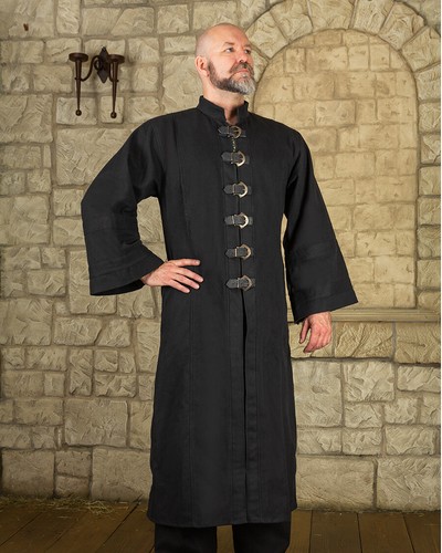 Oberon accappatoio canvas nero - oberon,