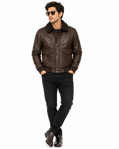 Giubbotto bomber uomo pelle