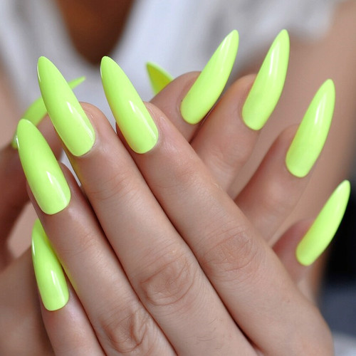 Long stiletto limone full - long,