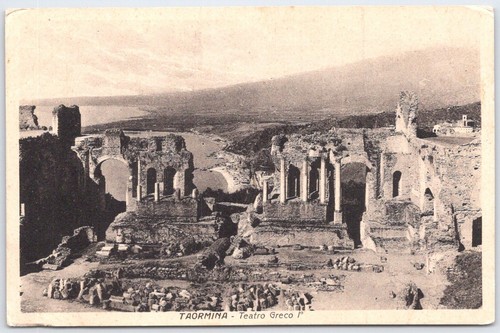 Cartolina epoca taormina - d'epoca,