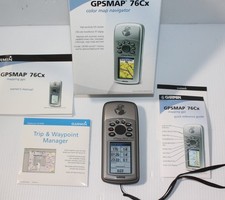 Garmin GPSMAP 76Cx Handheld Mapping Navigator GPS Color in Box Works NICE