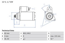 Bosch 0 986 024 250 Starter