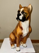 RARA statua cane boxer grande