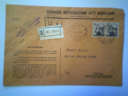 Busta viaggiata racc per - ,