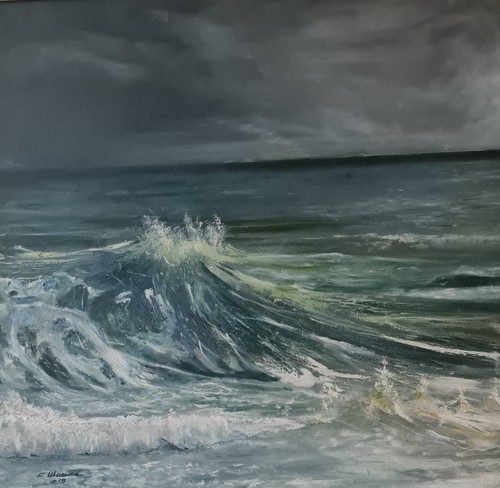 Quadro olio tela 90x90 - olio,