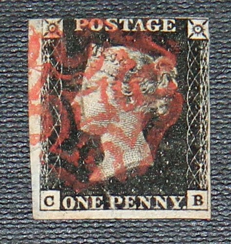 1840 one penny - gb, nero