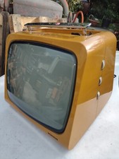 VOXSON VINTAGE TV IN ORANGE PLASTIC, RODOLFO BONETTO - 1970S