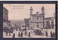 Cartolina Minervino Murge Via Fratelli Bandiera ANIMATA MERCATO R258