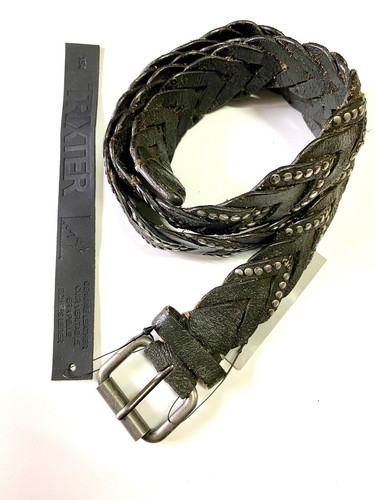 Cintura cuoio nera - cintura, in