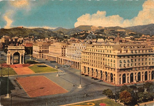 Cartolina genova piazza della - cartolina,